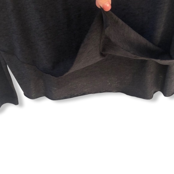 NWT ALLSAINTS Women's Daisy Tee Dark Night Tiered Hemline Pullover Sz. Small - Picture 11 of 13